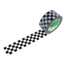 Thicker Wear-Resistant Packing Tape, Multi-Purpose High Performance Shipping Tape for Carton Sealing, Black and White Checkered Design