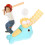 Kids Baseball Pitching Machine 3 Balls Step On 12