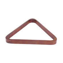 Billiard Ball Rack Triangle, Snooker Ball Holder for Training, Brown Pool Table Accessory, Durable Positioning Frame