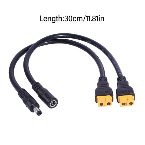 (5.5x2.5mm αρσενικό) Καλώδιο φόρτισης Plugs And Play XT60 σε DC5.5x2.1mm/DC5.5x2.5mm για ηλιακούς συλλ 2