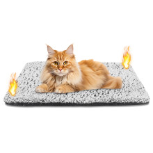 Letto riscaldante per gatti, coperta riscaldata per gatti, tappetino riscaldante lavabile per animali domestici, letto riscaldante senza ele