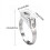 Adjustable men's ring, multifunctional, stainless steel, silver, 16x22mm 3