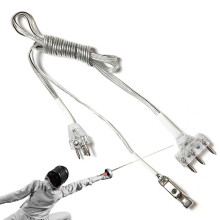 Fechtkörper Schwert für Sport, Edelstahlschnur für Zäune, Kabelzubehör und Klemmausrüstung für Helm