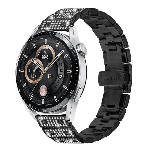 (Στυλ Β) Για ρολόι Garmin Venu 3, μεταλλικό λουράκι από κράμα αλουμινίου με στρας και 1