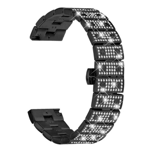 (Στυλ Β) Για ρολόι Garmin Venu 3, μεταλλικό λουράκι από κράμα αλουμινίου με στρας και