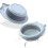 Portable Collapsible Cat-Shaped Washing Basin (Sky-Blue) 3