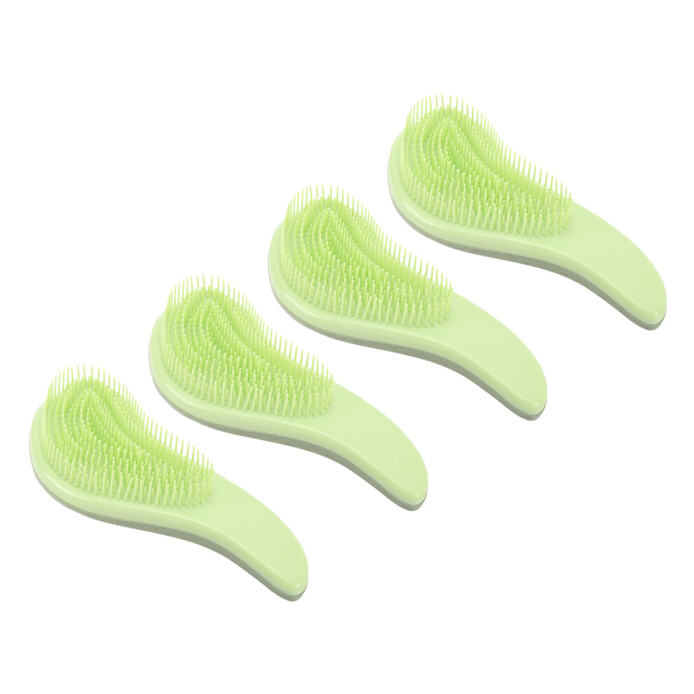 Unisex 4Pcs Detangling Brush Wide Tooth Compact Hair Comb