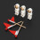3 Sets Astronaut Toy Miniature Scene Model DIY 15