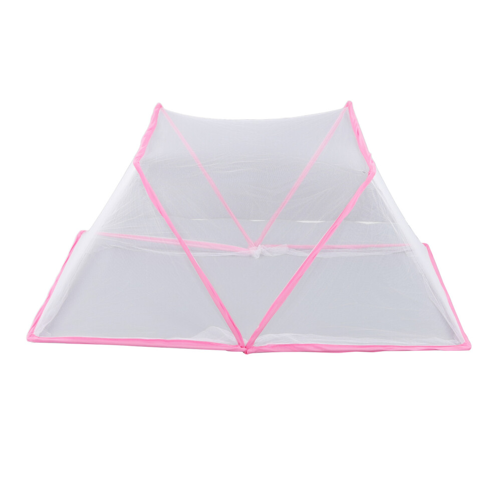 Mosquito Net Tent Foldable Portable Ventilate Pink