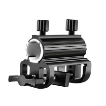 Aluminum Alloy Outdoor Umbrella Holder, Adjustable Beach Umbrella Support Clamp with Angle Positioning for Fishing, Camping, Patio Activities