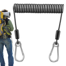 Fishing Doll Lanyard Stainless Steel Retractable 200cm Safety Spools High Performance Telescopic Hook Loss Prevention Tool