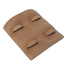 Falsche Wimpernverlängerung Übungskopf - PVC, 11x10,5x3cm, Kaffee