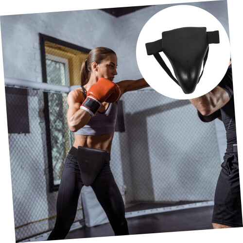 Sports Groin Guard for Martial Arts Boxing Training Men, Comfortable Breathable Crotch Protection, Adjustable Size 1