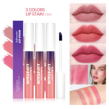 (1PCS Light Pink+1PCS Cool Rose+1PCS Hot Pink) 3PCS NEW Waterproof Lipstick Peeling Off Lip Stain Tint Gloss Mask Long Lasting