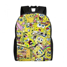 SpongeBob Backpack Teenager School Bag Canvas Notebook Backpack Bag Unisex-hjka2201