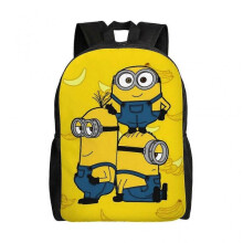 Minions Backpack Teenager School Bag Canvas Notebook Backpack Bag Unisex-hjka1727