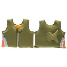 Swim Vest Children's Neoprene Life Jacket for Boys and Girls 1-5 Years with Adjustable Safety Straps B1-Army Green