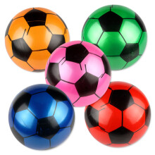 Inflatable Soccer Balls Set of 5 for Kids with Pump, PVC Material, Durable Footballs for Play and Shin Guards