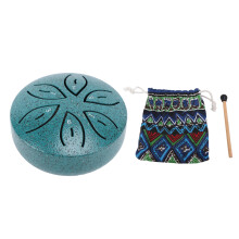 Miniature Steel Tongue Drum 3 Inch 6 Notes Rain