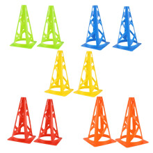 Football Training Cones Foldable Windproof Marking Cones for Outdoor Basketball Training Mobility Exercises