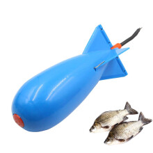 Fishing Tackle for Carp, Blue Bait Rocket Feeder, Durable Rocket Feeder, Carp Bait Trap Fishing Accessories