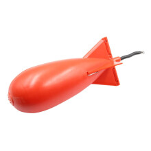 Spod Bombs Fishing Bait Feeder - Rocket Shape Carp Feeder Basket, Floating Bait Holder Container, Red Pellet Feeder