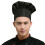 Black Hat Unisex Cotton Blend Elastic Kitchen Cap 1