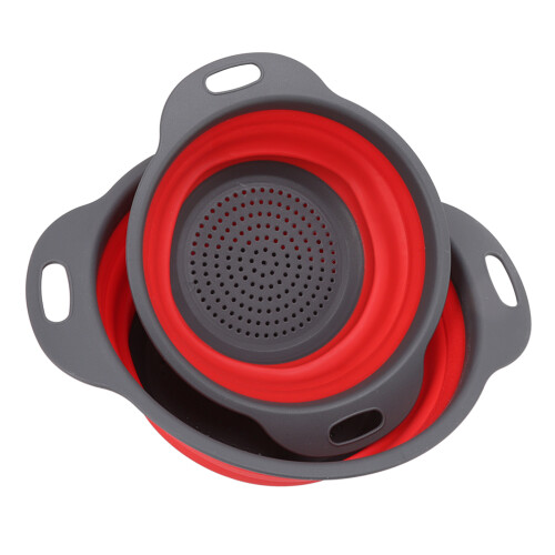2 PCS Collapsible Colander Basket Round 2