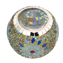 Sonnenblumenmuster Glaskerzenhalter Romantische europäische Hochzeitsdekoration