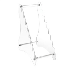 Knife Display Stand - Multi-Level Desktop Storage Shelf, Transparent Display Case for Kitchen and Collectible Knives