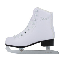 Professional Figure Skates for Adults High Top Lace-Up with Soft Lining and Pre-sharpened Carbon Steel Blade, Size 30-43, White