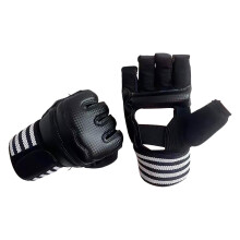 Boxing Hand Wraps Inner Gloves for Punching Training, Soft Black, Quick Wrist Support, Size L