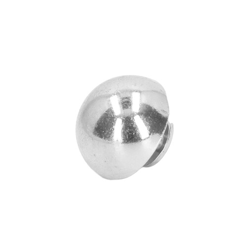 100 Sets Pilznieten 12 mm silberfarbene Legierung 2