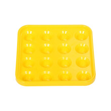 Billiard Table Ball Tray - Durable ABS Ball Carrying Bag for 16 Snooker Billiard Balls in Yellow, Accessory for Billiard Games