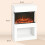Homcom (White) HOMCOM 1000W/2000W Electric Fire and Mantel with Remote & Timer 3