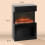 Homcom (Black) HOMCOM 1000W/2000W Electric Fire and Mantel with Remote & Timer 3
