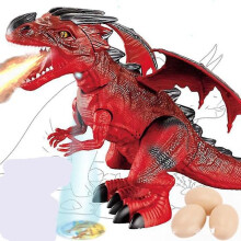 (Ed)Dinosaur Toy Electric Can Walk And Lay Eggs Fire Breathing Spray Projection Flying Dragon Vocal