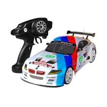 1:10 70km/h RC Car 4WD Dual Batteries High Power LED Headlight Racing Truck Toy Set