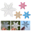 DIY Snowboard Stomp Pads Mat Snowflake Shape for W 6