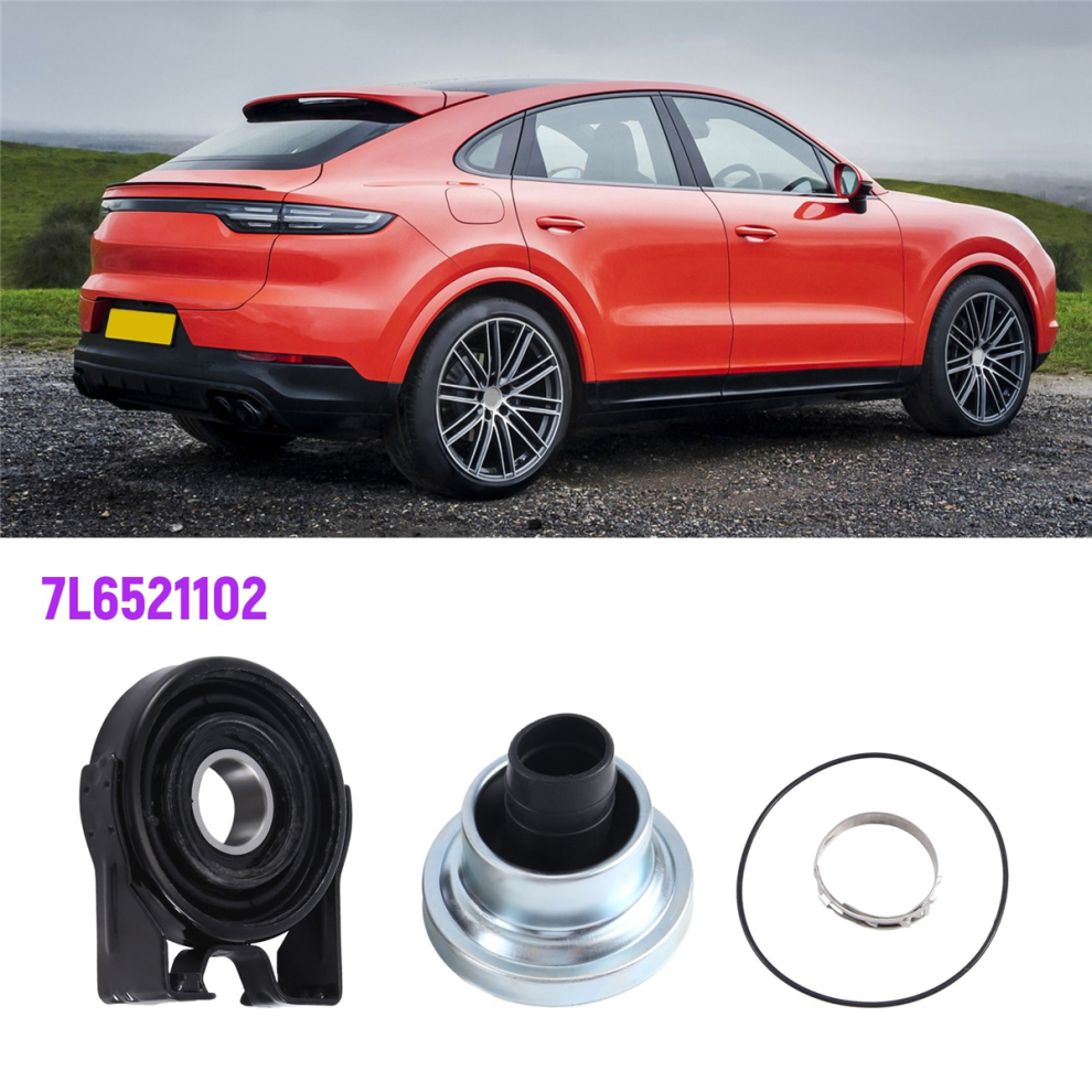 Driveshaft Center Support Bearing Boot Kit For 7L6 Black/Silver 4853205614062