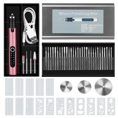 Gravierstift mit 37 Bits, USB-aufladbares Kabel 1