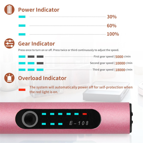 Gravierstift mit 37 Bits, USB-aufladbares Kabel 2