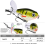 Angelköder Topwater Whopper Popper Floating Wobb 6