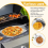 Folding Aluminum Pizza Peel for Stone,Professional 8