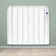 Futura Electric 1500W Radiator Panel Heater Wall Mounted Advanced Timer Digital Thermostat, Bathroom Safe Room Heater