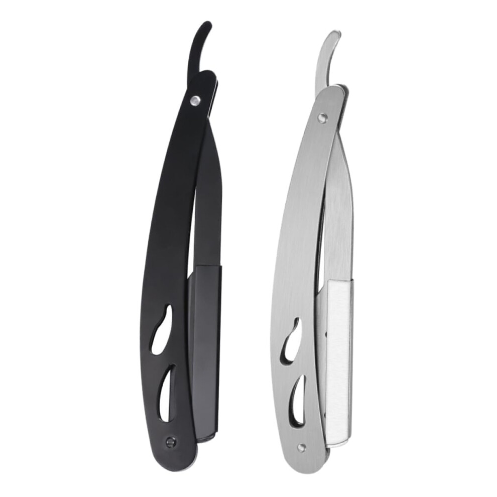 Vintage Razor Holder Pack of 2 Manual Rustproof Shaver Stand for Men and Women Old Style Beard Shaving Tools-image-OPC-PJXYDSN-NEW