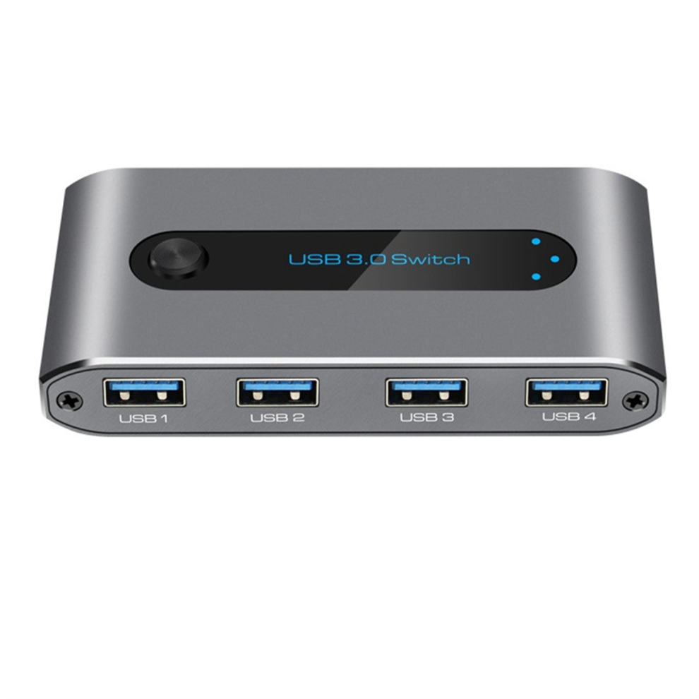 Usb Switcher Printer Sharing Usb3.0 Two-Input And Dark/Gray 4854006787429