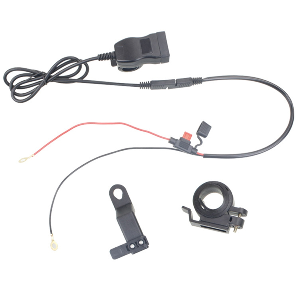 Usb-A+Type-C 12V-24V Moto Charger With Voltmeter, 4853445320556