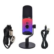 USB/XLR RGB Dynamic Microphone for Podcasting Reco