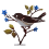 Yard Sign Stake Metallvogel Dekorativer Gartenstecker 11